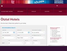 Tablet Screenshot of hotels-oetztal.com